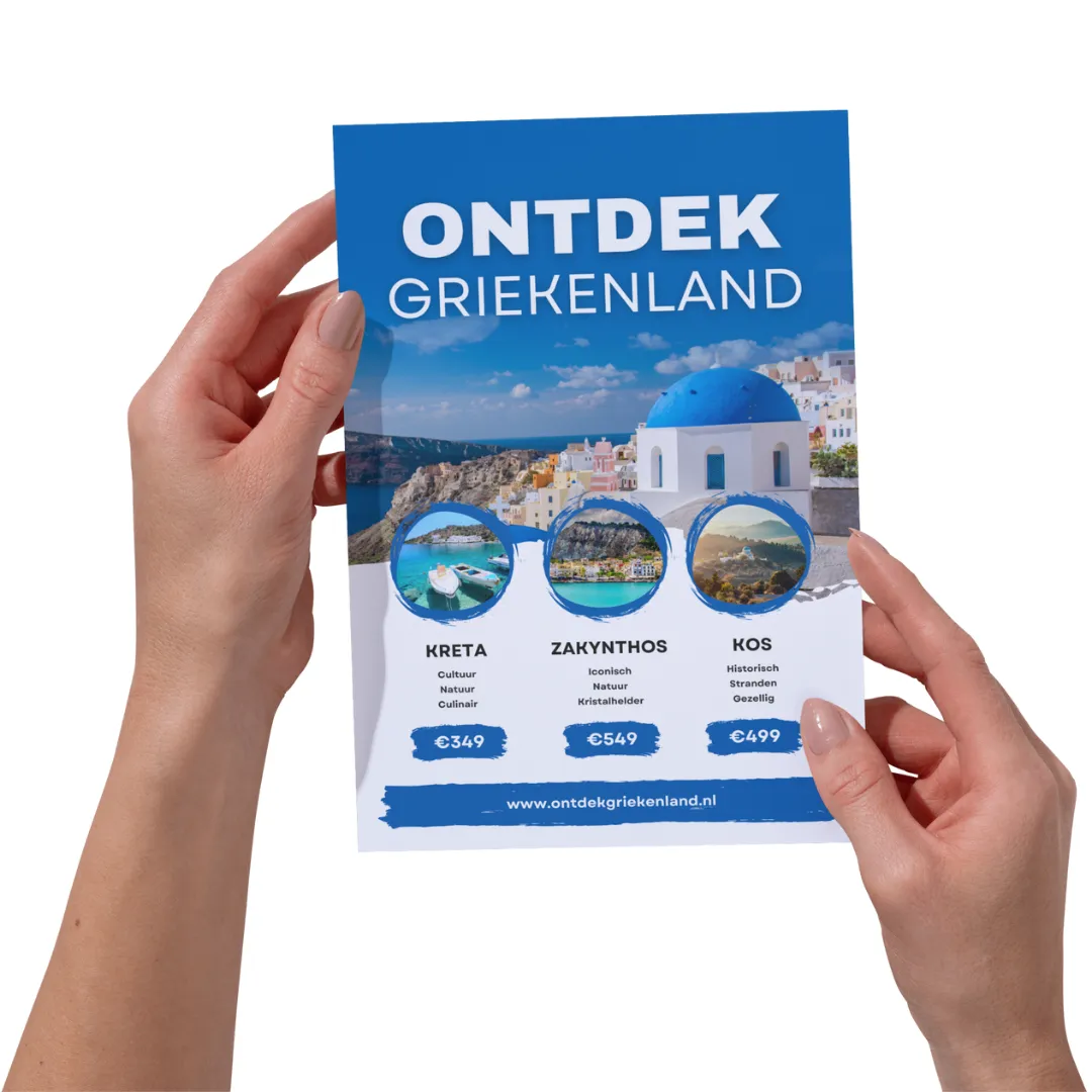 Reis flyer laten maken